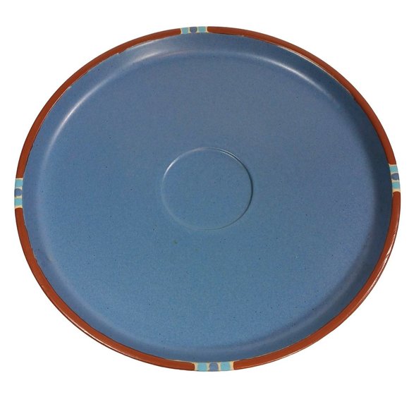 DANSK MESA 13" ROUND SERVING TRAY SKY BLUE POTTERY PLATTER PORTUGAL - Picture 3 of 6